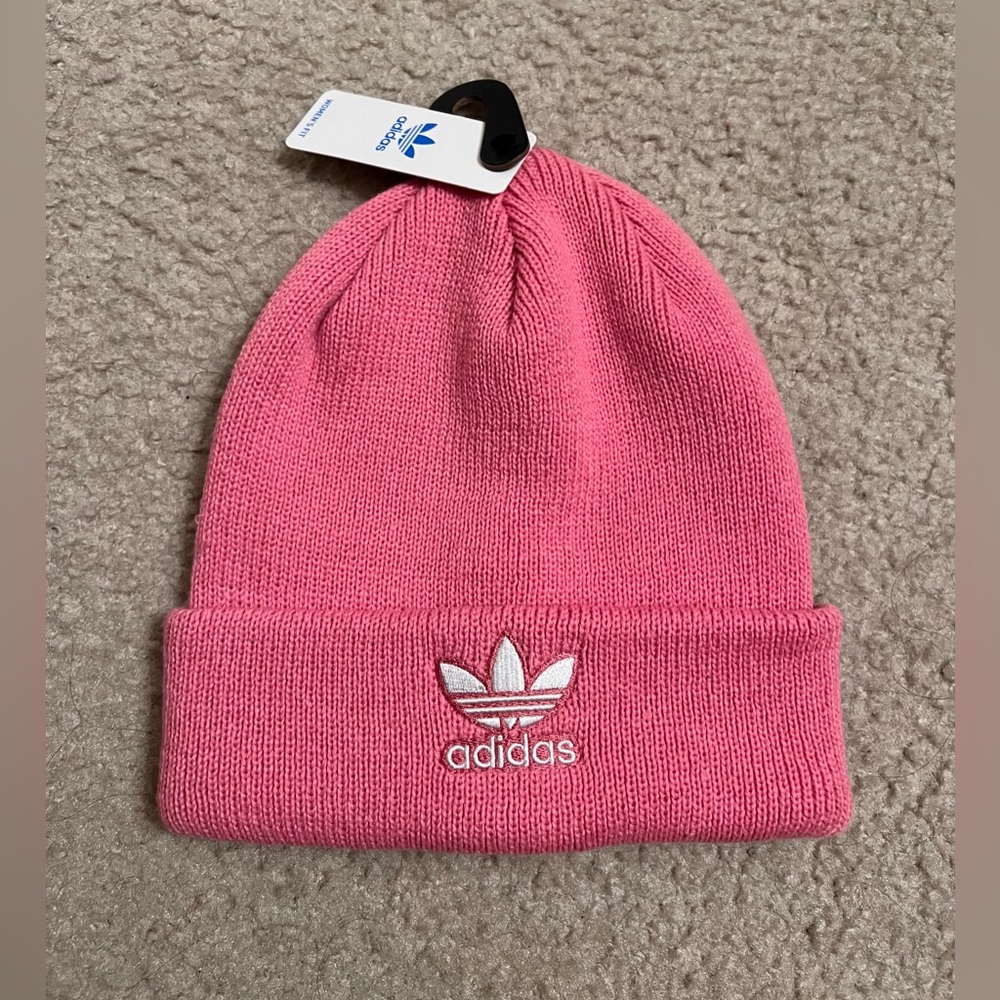 Adidas Pink Knit Beanie